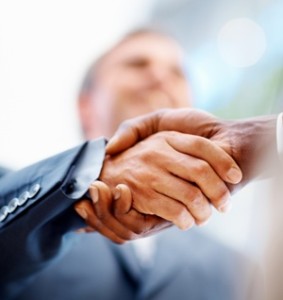 men shaking hands