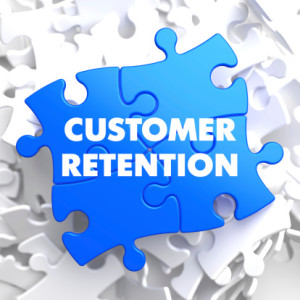 Customer Retention on Blue Puzzle.