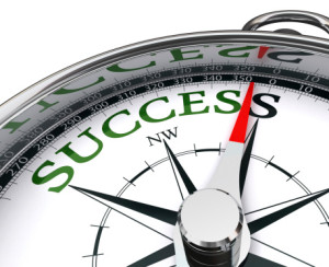 success compass conceptual image