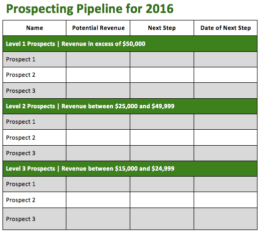 prospecting pipeline